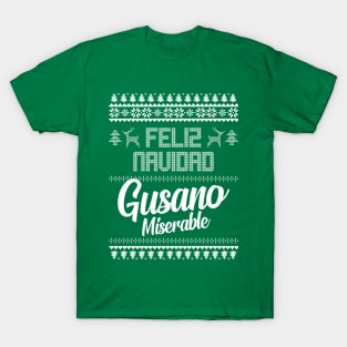 Feliz Navidad Gusano Miserable T-Shirt